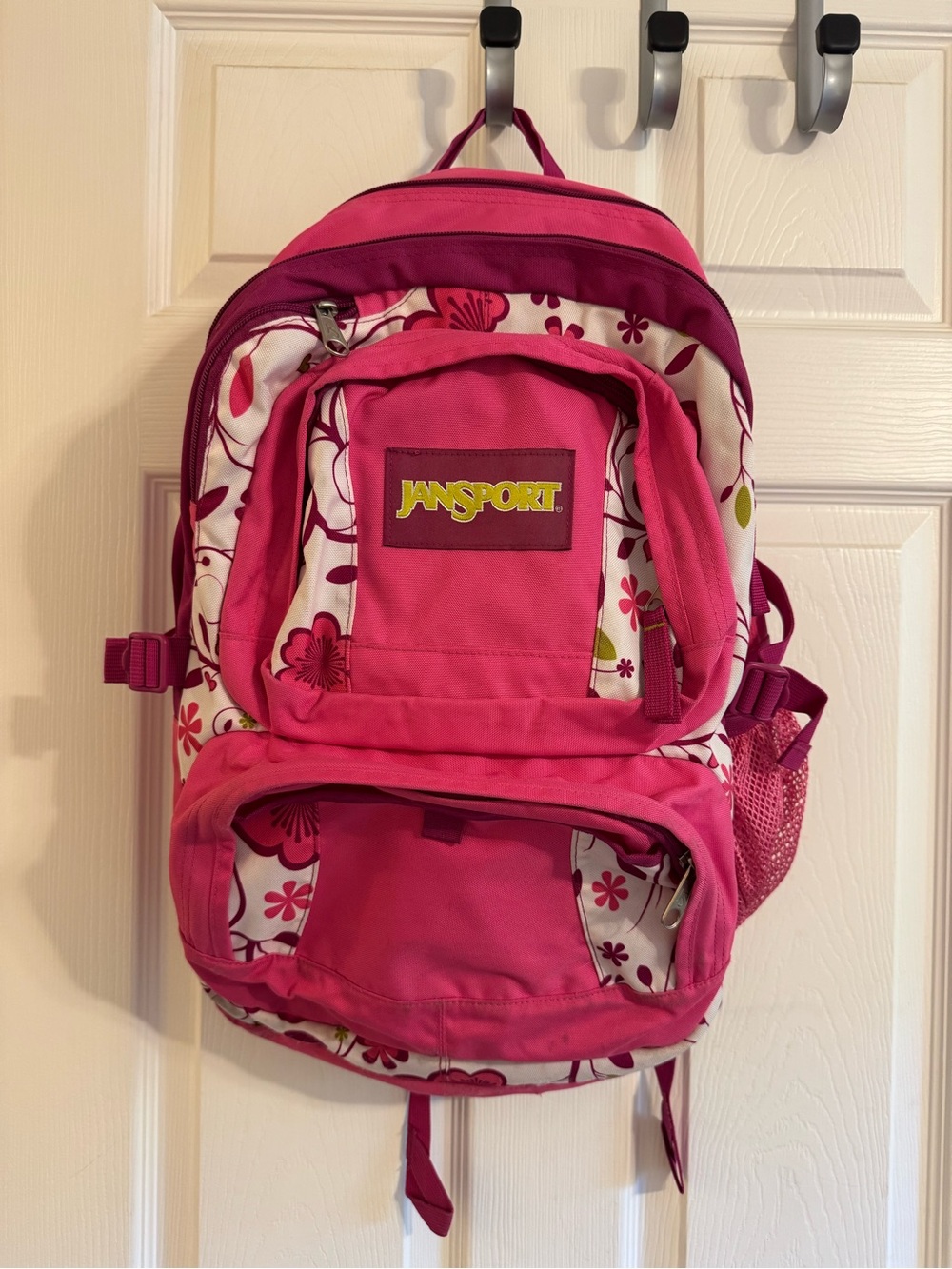 Jansport Pink Floral Kids Backpack